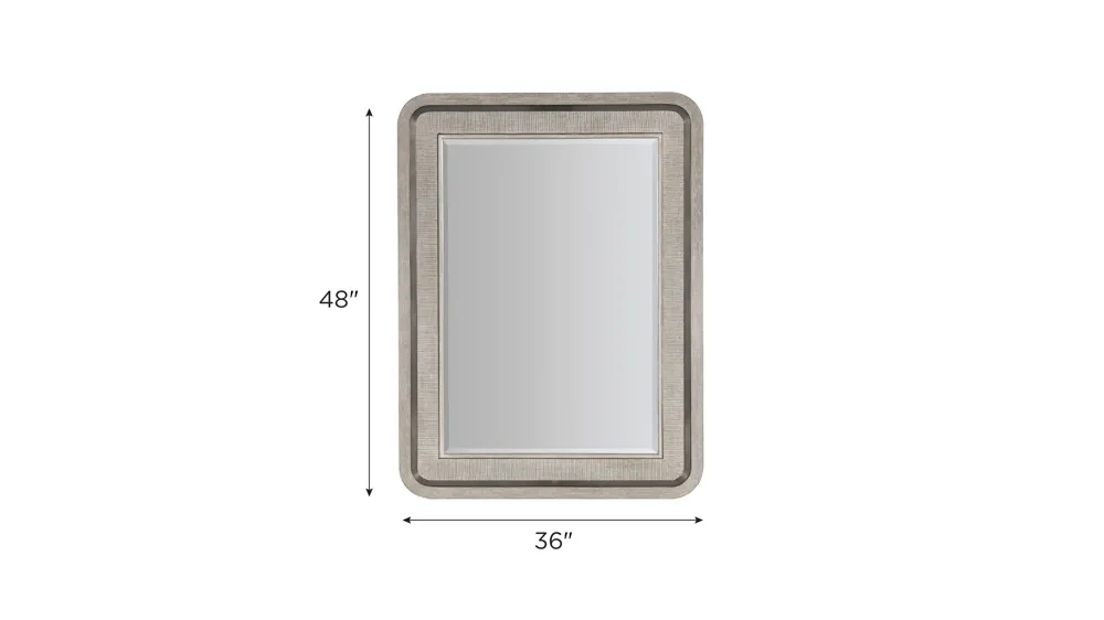 Modern Mood Raffia Mirror Dimensions