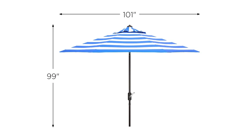 Iris 9' Patio Umbrella Dimensions