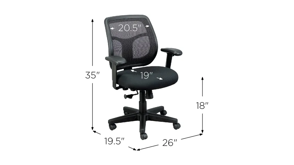 Apollo Office Chair Dimensions