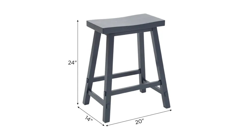 Creations II Sawhorse Counter Stool Dimensions