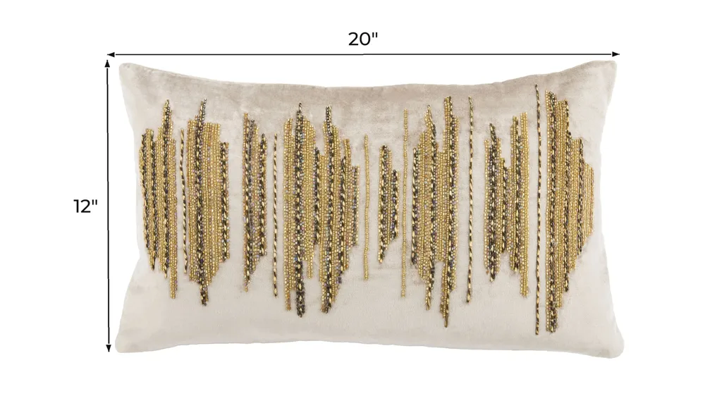 Metallic Throw Pillow Dimensions