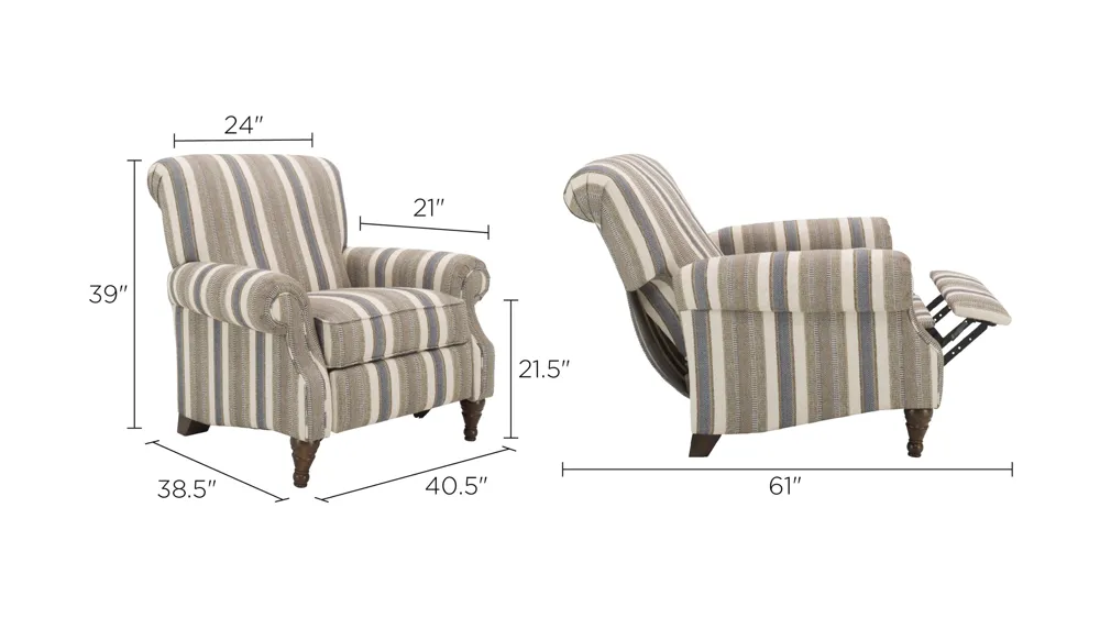 Tifton Accent Recliner Dimensions