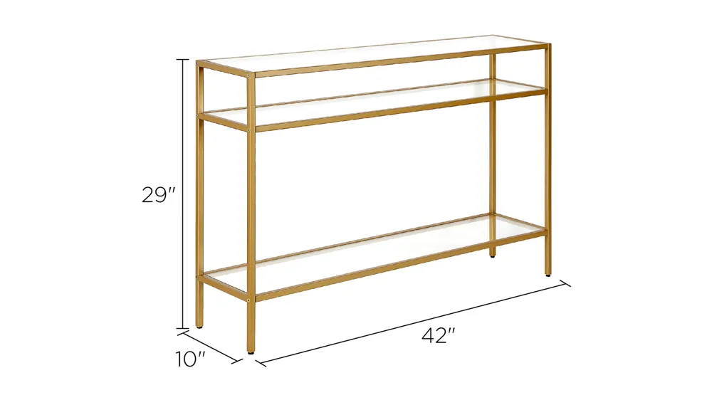 Parkero Rectangular Sofa Table Dimensions