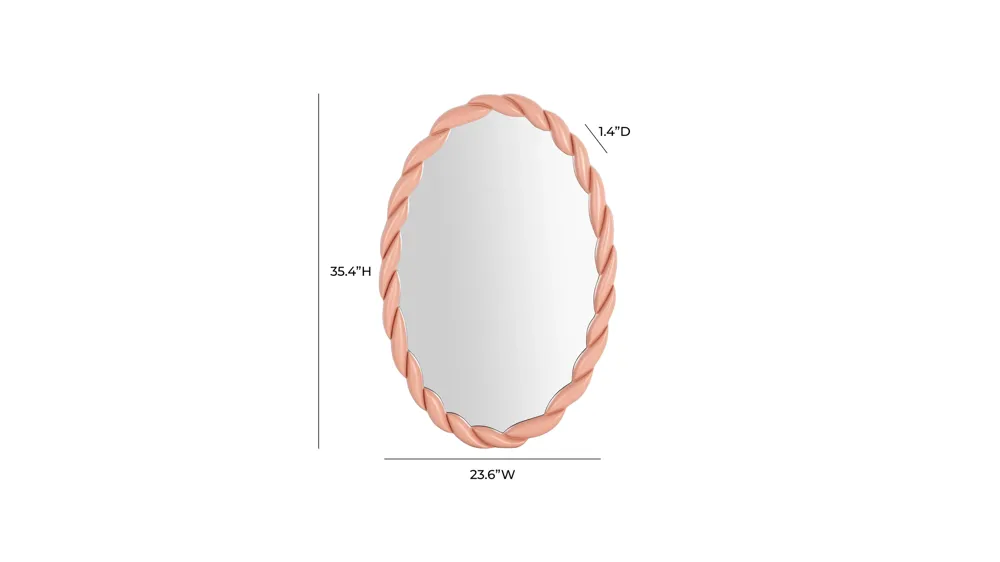 Agnes Oval Mirror Dimensions
