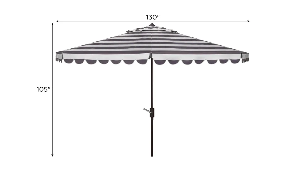 Lavinia Outdoor Crank Umbrella Dimensions