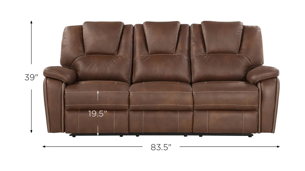 Katrine Manual Reclining Sofa Dimensions