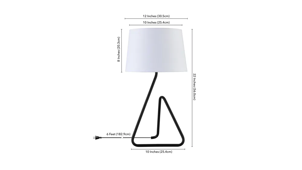 Cora Table Lamp Dimensions