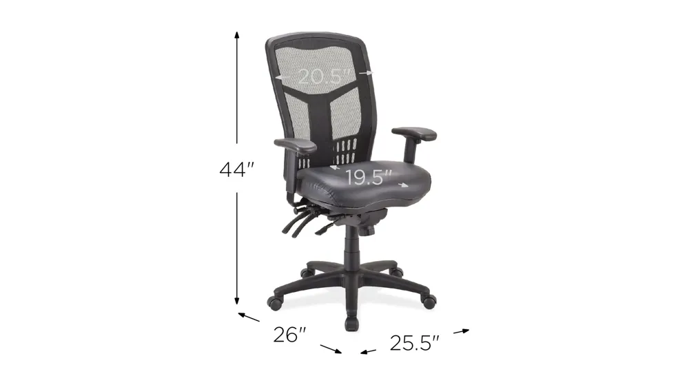 Cloelei Multi-Function Office Chair Dimensions