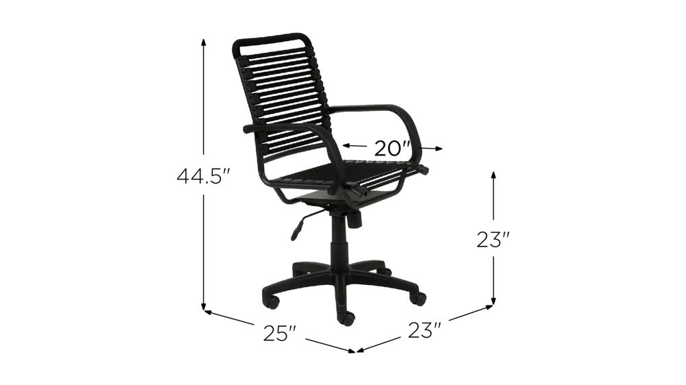 Bungie Flat High Back Office Chair Dimensions