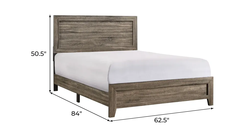 Millie Panel Bed Dimensions