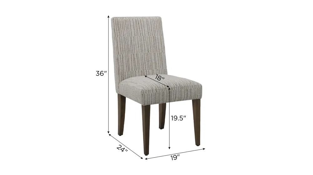 Loft Upholstered Side Chair Dimensions