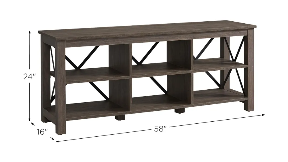 Paisley 58" TV Stand Dimensions