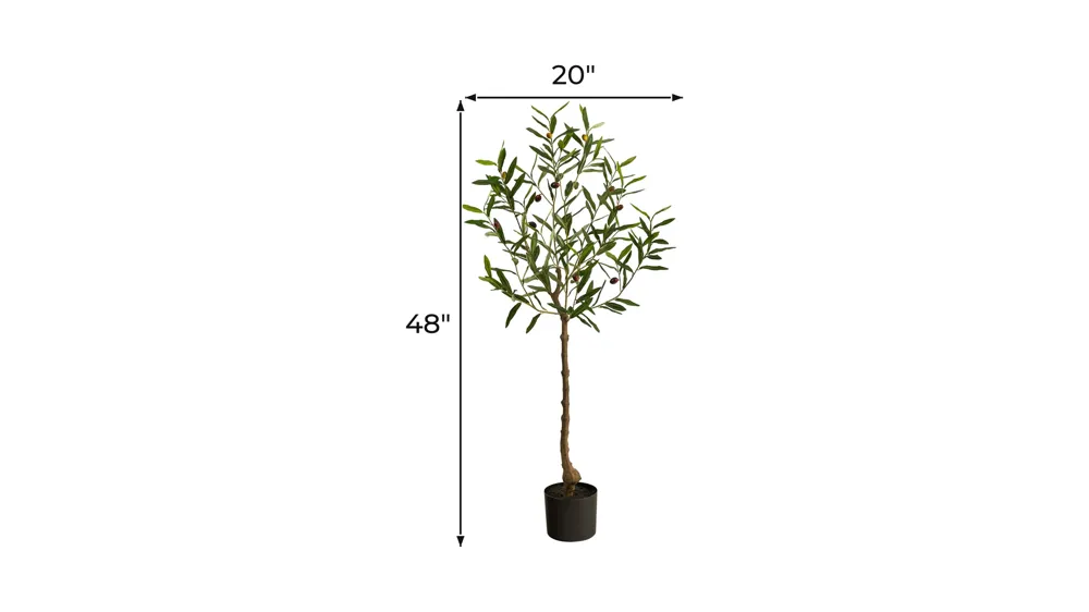 4ft. Olive Artificial Tree Dimensions