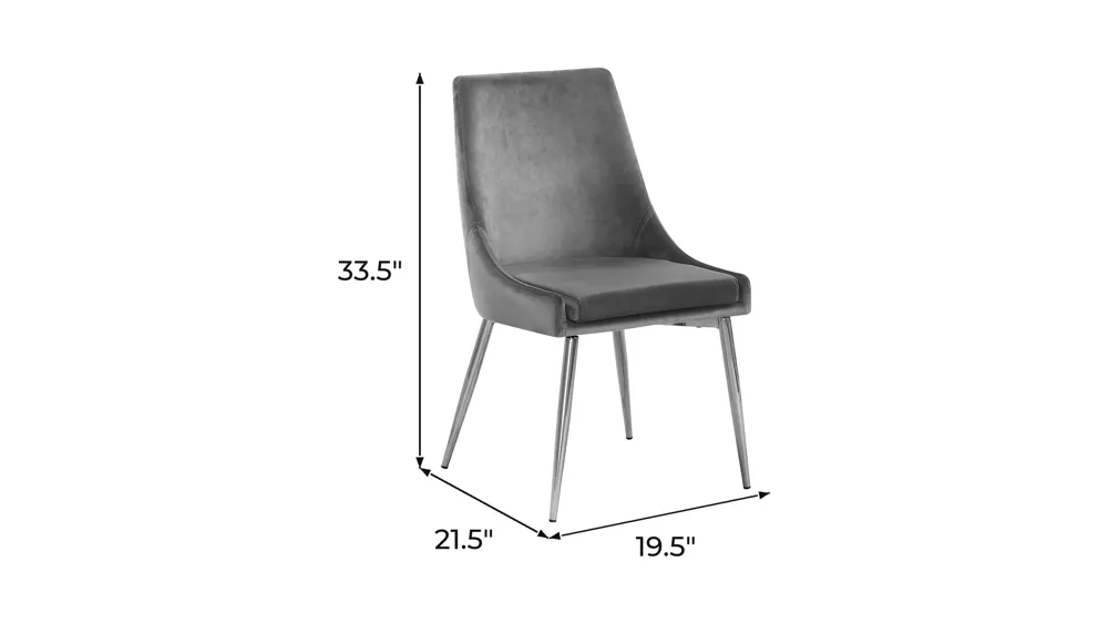 Karina Dining Chair - Set of 2 Dimensions