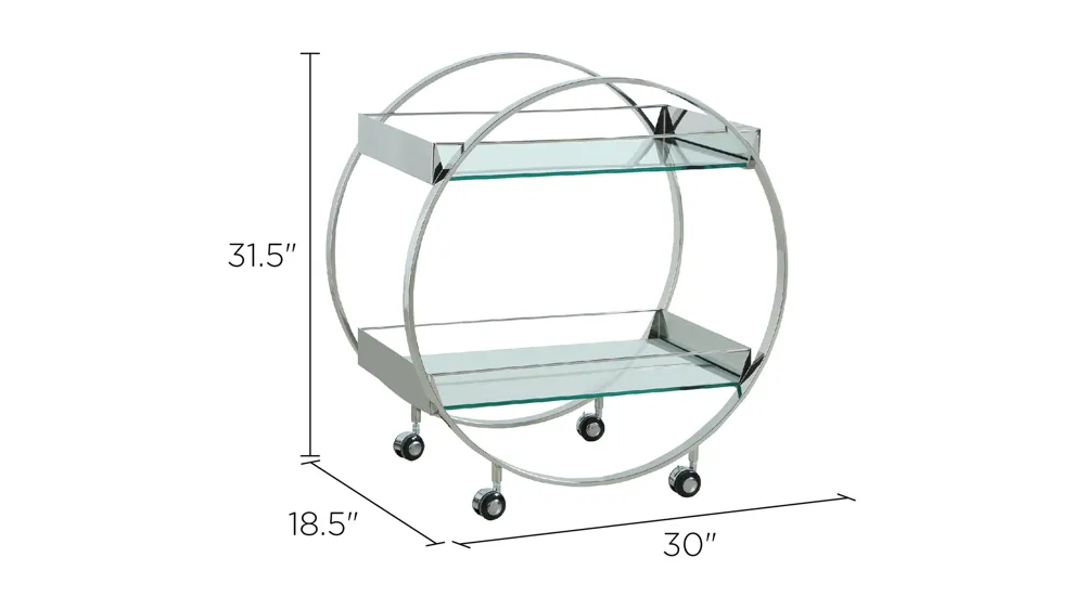 Pauline Bar Cart Dimensions