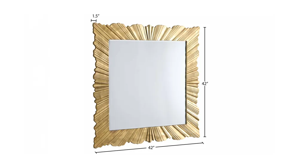 Golda Gold Leaf Mirror Dimensions