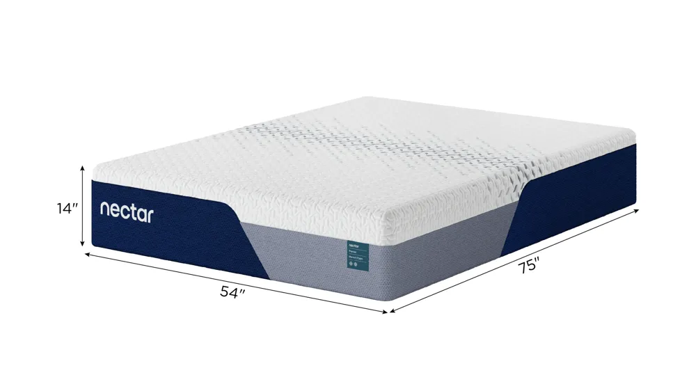 Nectar Luxe Medium Memory Foam Mattress Dimensions
