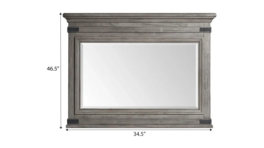 Forge Bedroom Chesser Mirror Dimensions