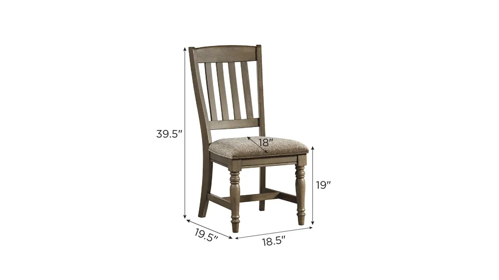 Balboa Park Side Chair (Set of 2) Dimensions