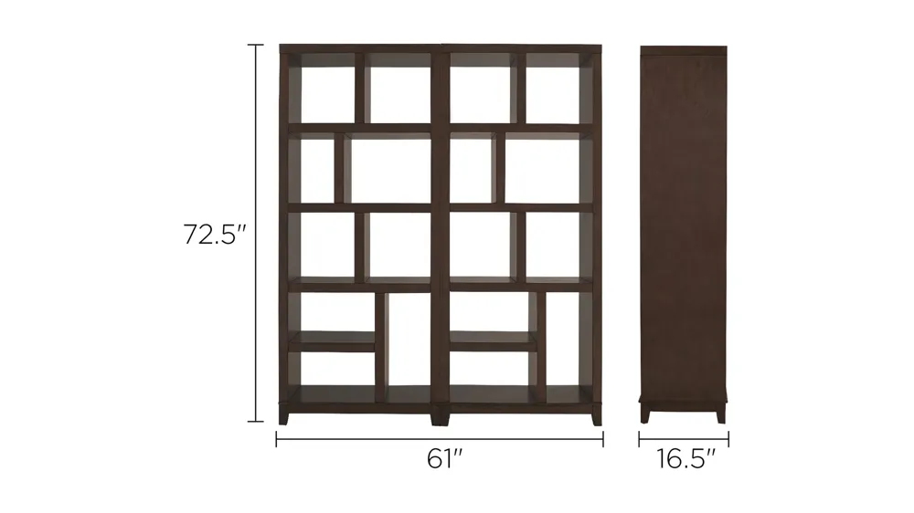 Granthom 2-pc. Wall Unit Dimensions