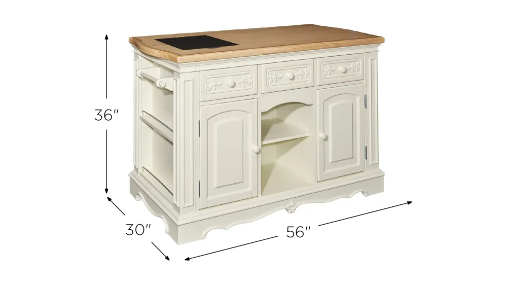 Pennfield Kitchen Island Dimensions
