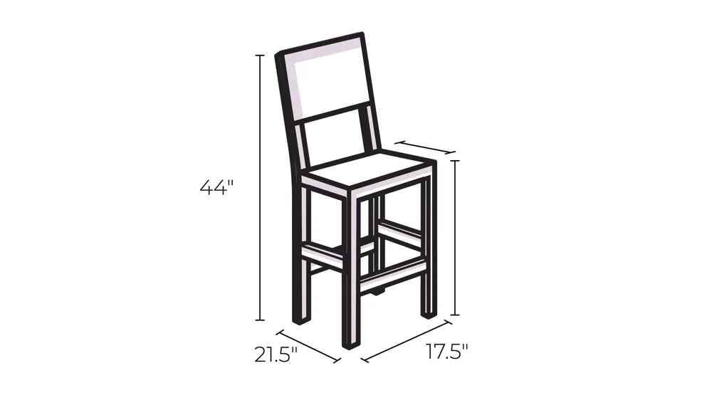 Milton Bar Stool Dimensions