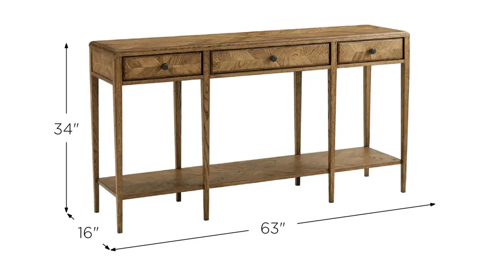 Nova Two Tiered Console Table Dimensions