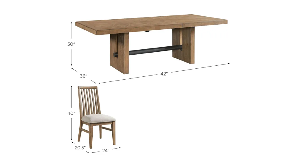 Landmark 7-pc. Dining Set Dimensions