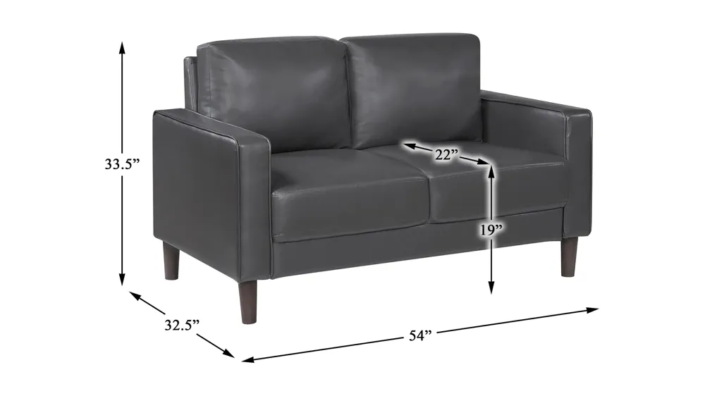 Hinsall Loveseat Dimensions