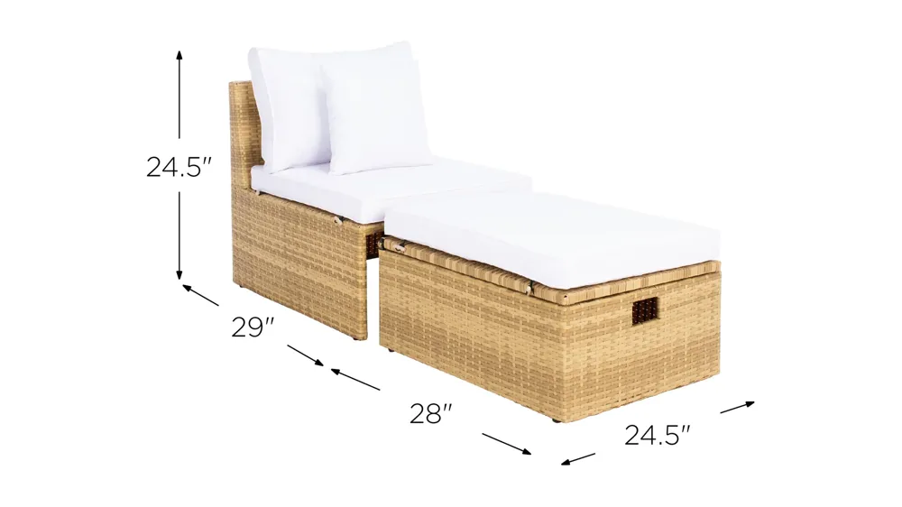 Beatrix 4-pc. Patio Set Dimensions