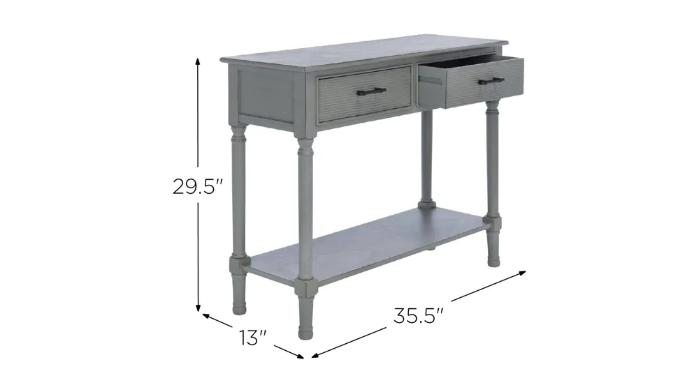 Gomez 2 Drawer Console Table Dimensions