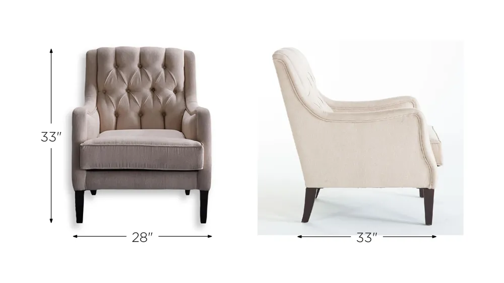 Pearle Accent Armchair Dimensions