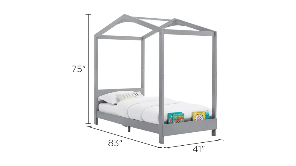 Poppy House Bed by Delta Children Dimensions