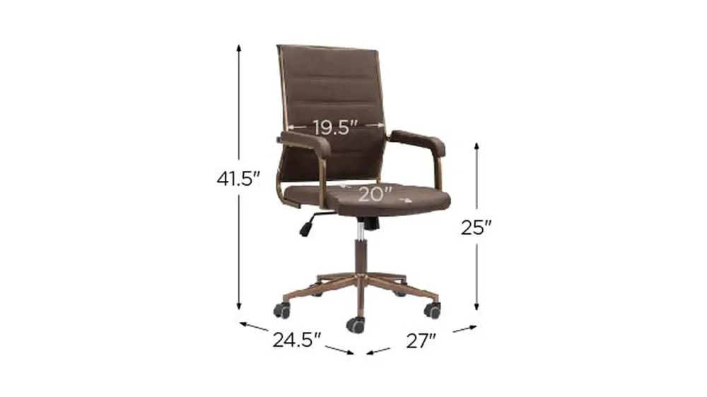 Auction Office Chair Dimensions
