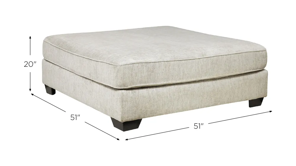 Kearson Chenille Ottoman Dimensions
