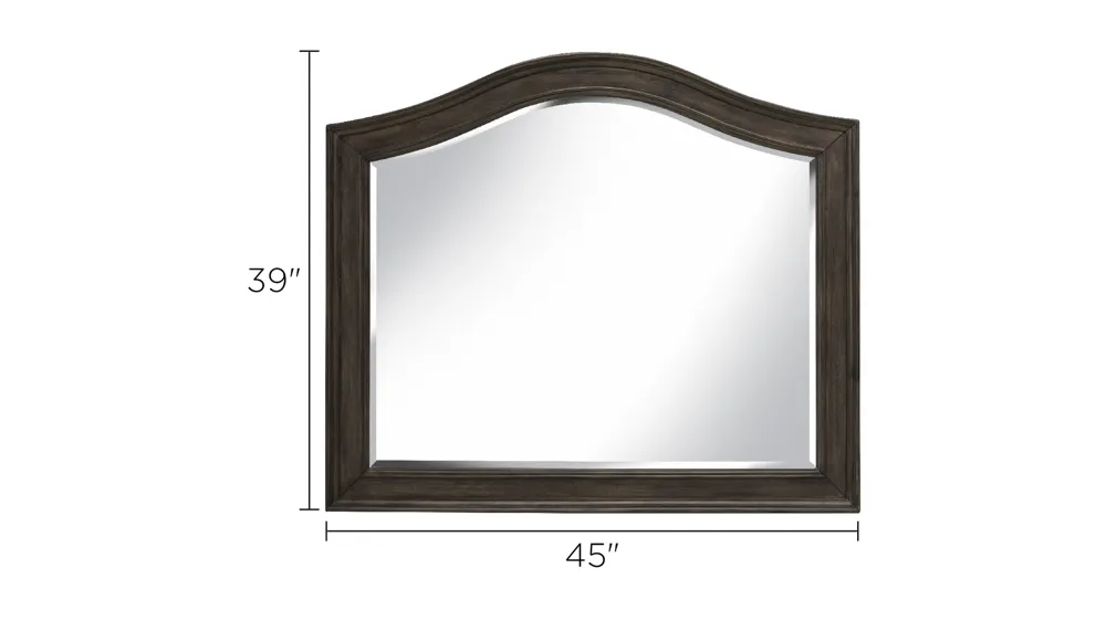 Ashlyn Bedroom Dresser Mirror Dimensions
