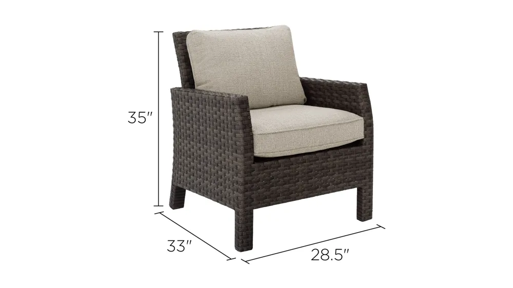 Antigua Outdoor Chair Dimensions