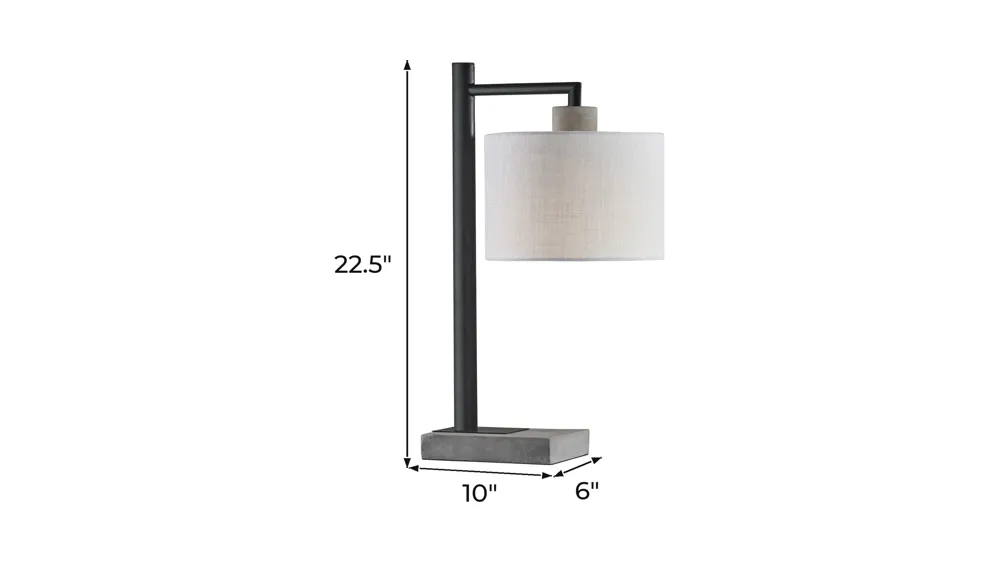 Devin Table Lamp Dimensions