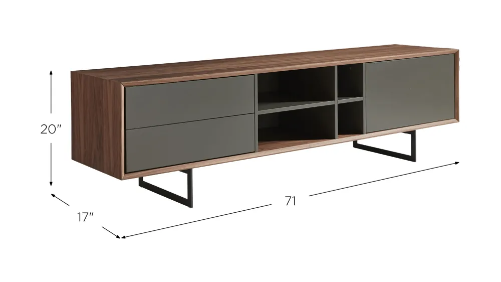 Anderson 71" Media Stand Dimensions