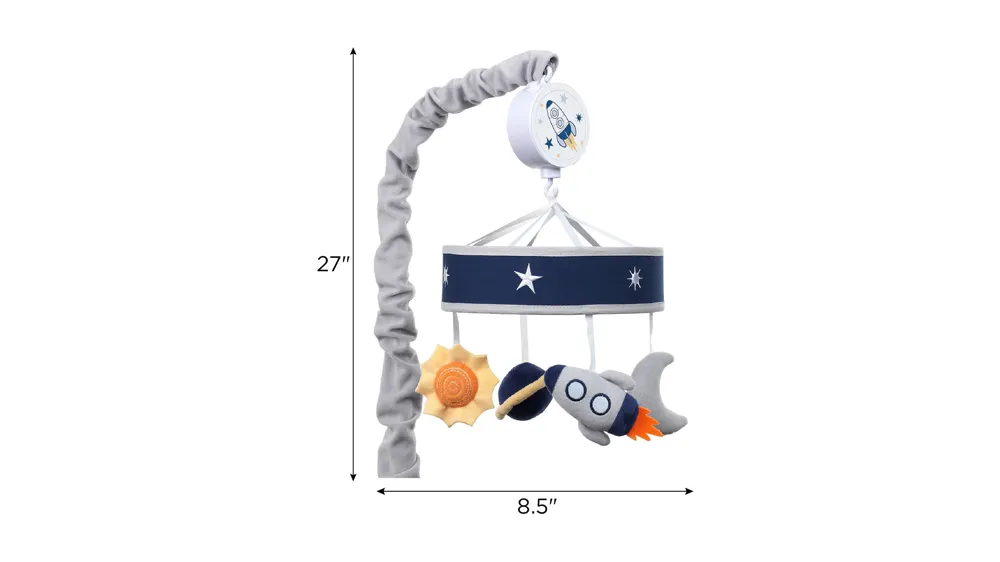 Milky Way Musical Baby Crib Mobile Dimensions