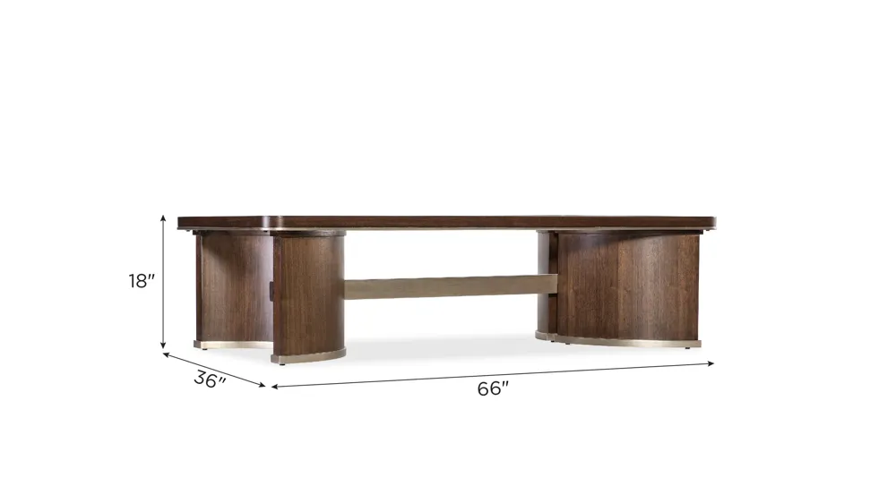Melange Contours Cocktail Table Dimensions