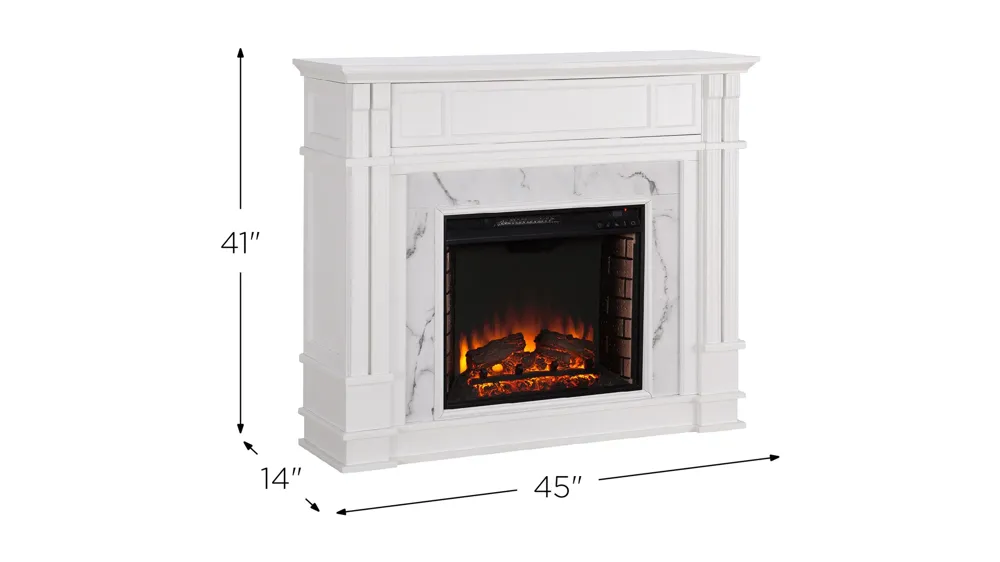 Caufield Media Fireplace Dimensions