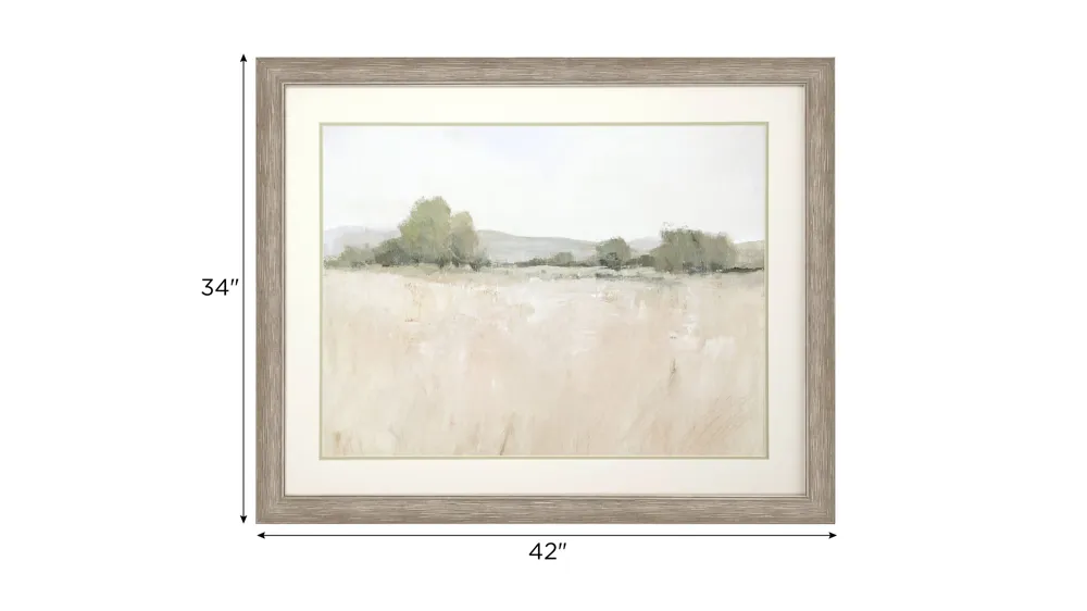 Sonny Faded Distant Trees II Wall Art Dimensions