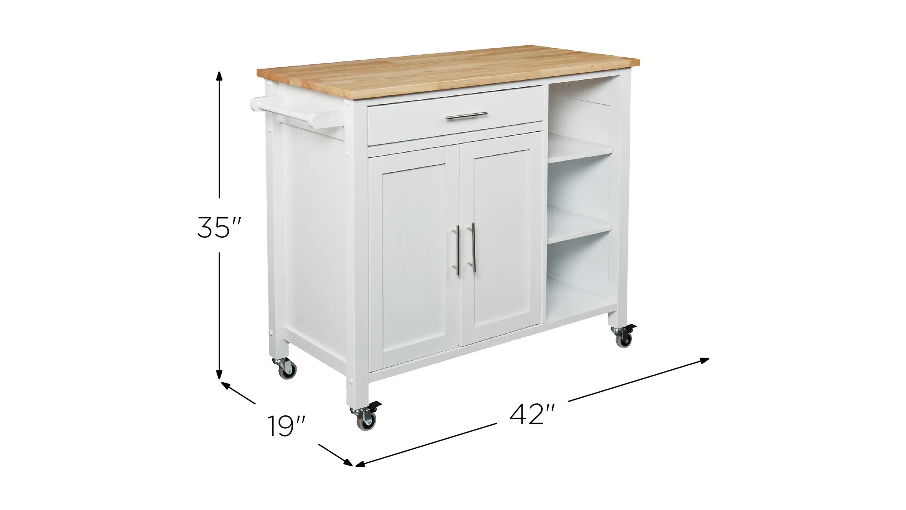 Easterday Kitchen Cart | Raymour & Flanigan