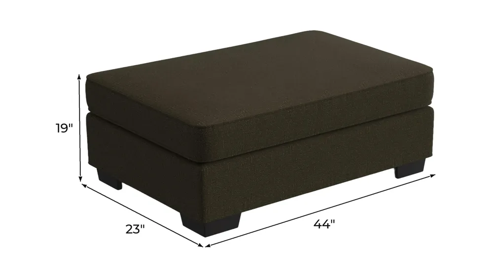 Wellsley Chair and a Half Ottoman Dimensions
