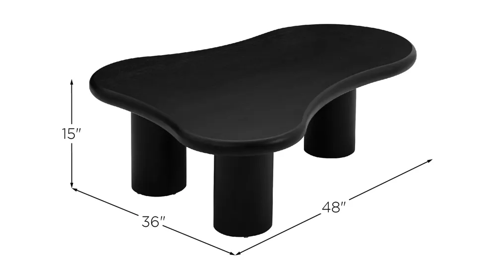 Gotham Onyx Coffee Table Dimensions