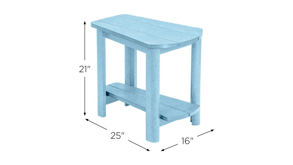Generation Recycled Outdoor Addy Side Table Dimensions