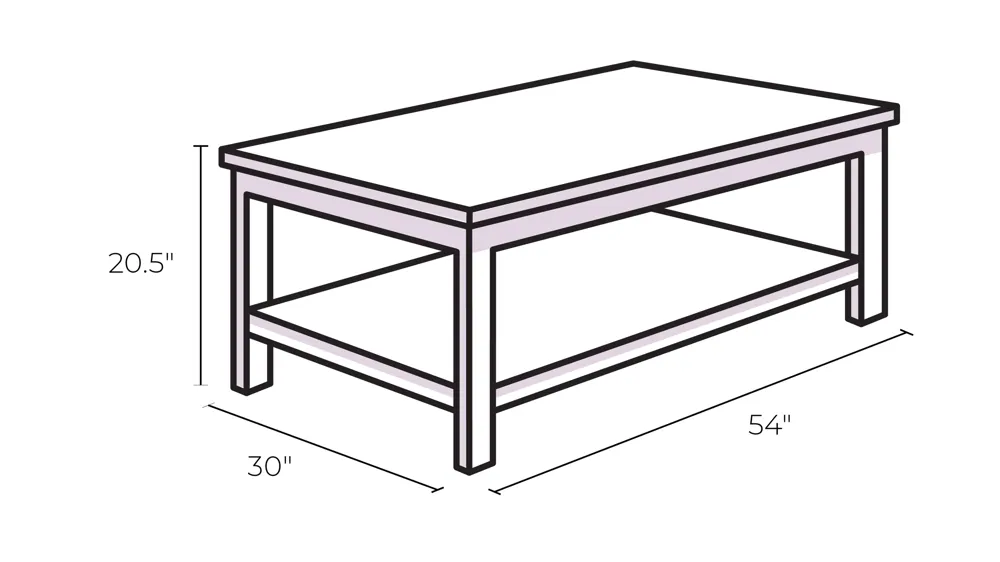 Special Reserve Distressed Coffee Table Dimensions