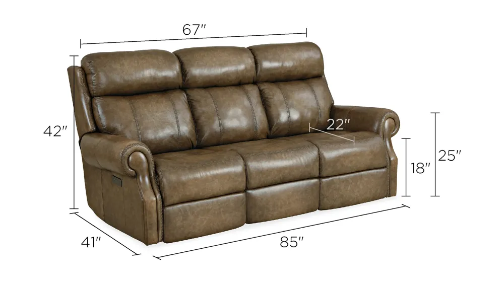 Brooks Power Sofa Dimensions