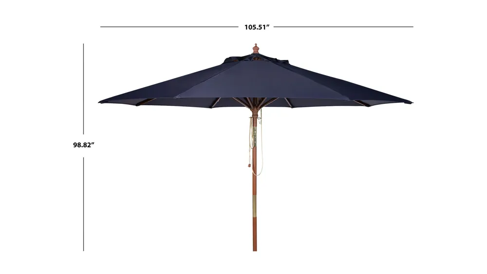 Cassidy Wooden Outdoor Umbrella Dimensions